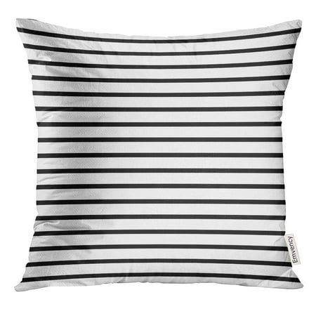 - ARHOME Colorful Stripe Thin Black and White Striped That is Repeats Small Pillow Case 20x20 Inches Pillowcase