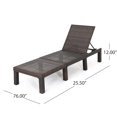 thumbnail image 3 of GDF Studio Laraine Outdoor Wicker Adjustable Chaise Lounge, Multibrown, Set of 4, 3 of 9