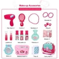 thumbnail image 2 of Jewelry And Cosmetics Boxes For Kids Girls Hairdressing Case Toy Gift For Princess,Rosa, 2 of 7