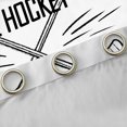 thumbnail image 4 of Manfei Boys Ball Game Black Out Curtains,Ice Hockey Lovers Curtains Pack of 2 (42x63 Each),White Black Bedroom Curtains For Boys Kids,Microfiber Bedroom Decor, 4 of 6