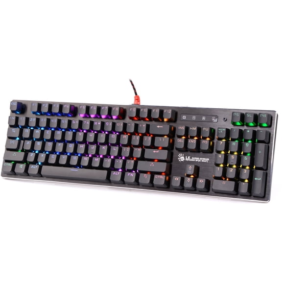 Bloody Gaming B820R Light Strike RGB Animation Gaming Keyboard, Black