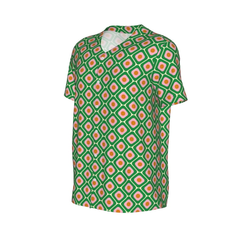 Fotbe 60s and 70s Style Baseball Jersey Shirt for Men and Women 