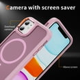 thumbnail image 3 of Dteck Magnetic Case for iPhone 12 & iPhone 12 Pro 6.1 Inch Compatible with MagSafe & Magnetic Car Phone Mount, Slim TPU Frosted Matte Protective Shockproof Phone Case Cover,Pink, 3 of 9