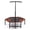 Orange, variant on 48" Mini Rebounder Trampoline for Adults, High Capacity 330 lbs, Adjustable Handle Bar, Bungee Fitness Trampoline for Indoor/Outdoor Cardio, Strength & Home Gym