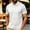 White, variant on Dolkfu Yellow Polos Shirts for Men Big And Tall Retro Vintage Collared Button Short Sleeve Polos Plaid Modern Minimalist Tops Khaki,Xs