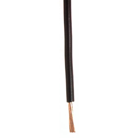 Wirthco 81107 Conductor Único De Cable Primario De Plástico, Calibre 18, 100', Negro
