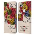 thumbnail image 1 of Head Case Designs Officially Licensed Frida Kahlo Red Florals Vine Leather Book Wallet Case Cover Compatible with Google Pixel 3a, 1 of 6