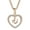 U, variant on Guodhu Initial Heart Necklace for Women CZ Heart Letter A-Z Name Alphabet Pendant Necklace Valentine's Day gift
