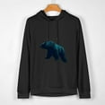 thumbnail image 2 of JEUXUS Bear Nature Outdoor Mountains Forest Trees Bear Wildlife T-Shirt Long-sleeved Hoodie, 2 of 4