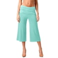 thumbnail image 6 of Delayuji Womens Capri Pants Casual Yoga Pant High Waisted Elastic Yoga Short Flared Pants Summer Sport Wear, 6 of 7