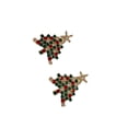 thumbnail image 1 of Yuarrent 1 par de pendientes de mujer, pendientes de aleación de árbol de estrellas, pendientes de tuerca, decoraciones para novia, joyería femenina Kits de decoración para fiestas Yuarrent HA074660-01, 1 of 5