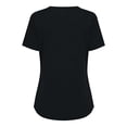thumbnail image 5 of Roncen Short Sleeve Shirts for Women Pleated Crewneck Cute Blouses Dressy Casual Elegant Tops Loose peasant Summer T-Shirts, 5 of 8
