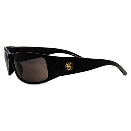 Smw 21303 Elite Safety Eyewear Black Frame, Smoke Anti-Fog Lens
