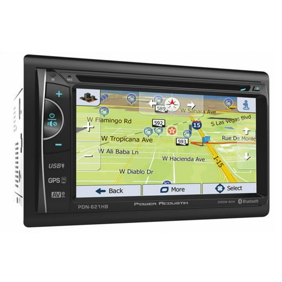 Power Acoustik PDN-621HB 6.2 Inch Bluetooth Car Touchscreen GPS Receiver