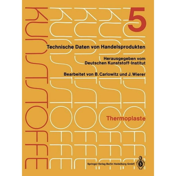 Thermoplaste: MerkblÃ¤tter 1601-2000, (Paperback)