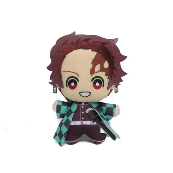 15cm Japan Anime Demon Slayer Akaza Rui Iguro Obanai Tanjirou Kamado Nezuko Agatsuma Zenitsu Plush Toys Doll Peluche Gift