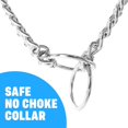 thumbnail image 3 of Professional Chrome Martingale Large Double Chain No Choke Slip Training Pet Collar for Dogs (Small), 3 of 6