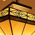 thumbnail image 3 of RADIANCE Goods Tiffany-Style 2 Light Mission Semi-Flush Ceiling Fixture 14" Shade, 3 of 8