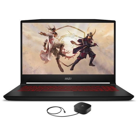 MSI Katana GF66 Gaming Laptop (Intel i7-12700H 14-Core, 15.6in 144Hz Full HD (1920x1080), GeForce RTX 3060, 16GB RAM, 8TB PCIe SSD, Backlit KB, Win 10 Pro) with G2 Universal Dock