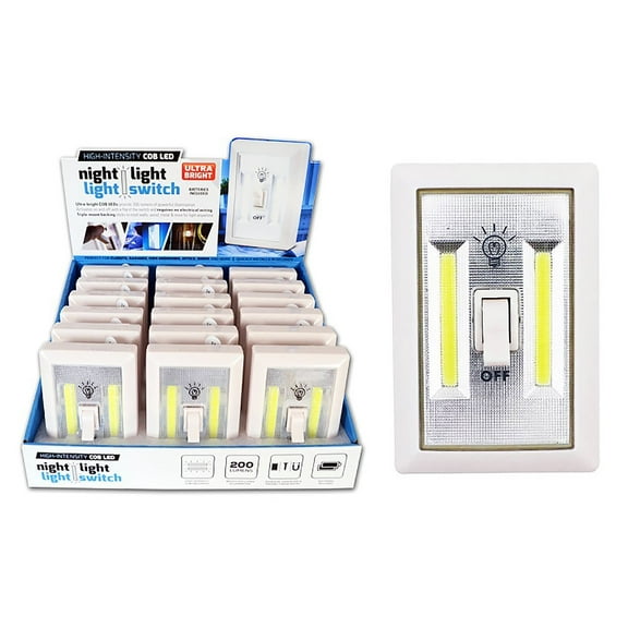 Diamond Visions 08-1562 COB LED Ultra Bright Portable Light Switch in White