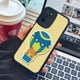 thumbnail image 4 of "Mantenga su iPhone con un aspecto fresco y divertido con una llamativa funda plateada mate de doble capa con diseño de dibujos animados", 4 of 4