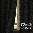 thumbnail image 3 of NICETOWN Blackout Curtains 84 Inch Length, Vintage Floral Print Curtain Drapes for Living Room Thermal Insulated Grommet Window Curtains for Bedroom, Cream, 2 Panels, 3 of 12