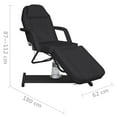 thumbnail image 4 of vidaXL Massage Table Black 180x62x(87-112) cm, 4 of 5