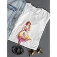 thumbnail image 3 of Abstract Girl In A Short Dress T-Shirt Women -Image by Shutterstock, Female XX-Large, 3 of 4