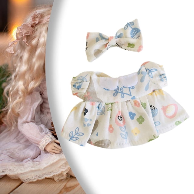 Ropa para muñecas de 17cm, bricolaje, accesorios para fotografías, accesorios para muñecos de peluche, disfraces, vestidos cómodos y elegantes, ropa Azul