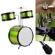 thumbnail image 3 of Tambor de percusión Niños Niños Principiantes Junior Juego de batería de 3 piezas Kit de batería Instrumento musical de percusión con platillos Baquetas Taburete ajustable Irfora Tambor de percusión, 3 of 6