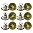 thumbnail image 4 of 12 Pcs Buttons for pants 17mm Metal Jean Button Replacement with Tool, No Sewing Button for pants Pants - Copper , 17mm Copper, 4 of 5
