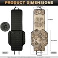 thumbnail image 7 of Eheartsgir Side Airbag Compatible Car Front Seat Covers for Sedan and Truck, Polyester Quilted Non-Slip Seat Covers, Paw Print Vintage Pattern, 7 of 7