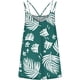 thumbnail image 2 of Gibobby Verano Mujer Correa casual Sin mangas Estampado de flores Cuello en V Dobladillo curvo Tops Blusa(Verde,G), 2 of 4