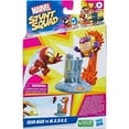 thumbnail image 3 of Marvel Stunt Squad Iron Man vs. M.O.D.O.K. Playset with Action Figures (1.5”), 3 of 4