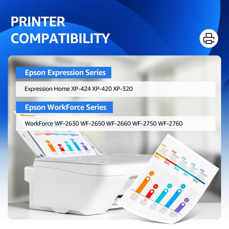 Epson 220XL 4-Pack Ink for WF-2760, WF-2750, WF-2630, WF Epson 220XL 4-Pack Ink for WF-2760, WF-2750, WF-2630, WF