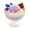 Purple, variant on HHBEAUTY Cute Ice Cream Shaped Chocolate Fruit Candle in Glass Home Decorative Candle Gift for Women Candle for Birthday, Creative Aroma Candle, Yellow