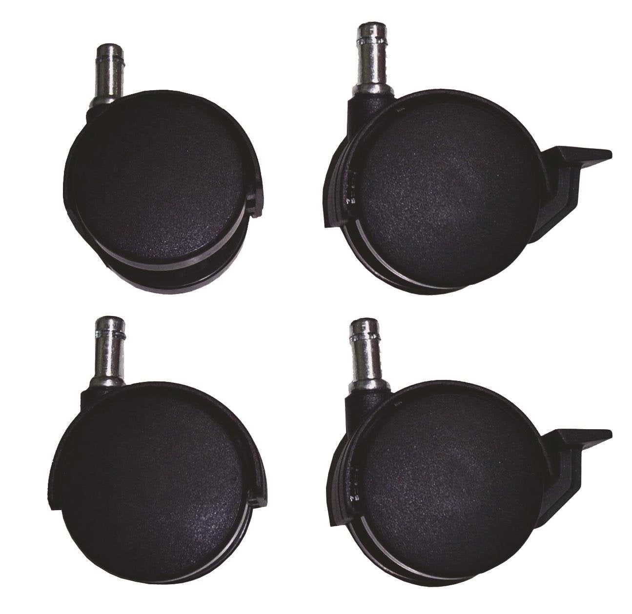 ECR4Kids Pack of 4 Heavy Duty Cot Caster Wheels2 Locking and 2Non