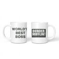 thumbnail image 1 of Taza de café divertida con el mejor jefe del mundo, taza de cerámica para té/leche/cacao, regalo único de oficina, 1 ud., 1 of 4