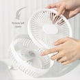 thumbnail image 4 of Xihbxyly Ventilador Usb Portátil, Ventilador de Escritorio Compacto con Control Remoto, Velocidad Ajustable, Funcionamiento Silencioso, Ideal para Oficina, Dormitorio, Viajes, Camping, Carga Usb, Tam, 4 of 7