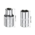 thumbnail image 2 of Uxcell 6-Point Shallow Socket 10mm 2Pcs 3/8" and 4Pcs 1/4" Drive Cr-V Metric, 2 of 5