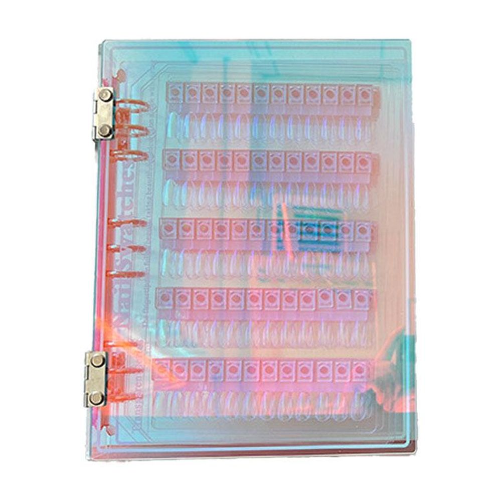 Magnetic Nail Swatches Book Large Capacity Exhibition Photo Album Card Clip Display Tips Nail Board Display Book displa nail book 240 240 swatchs Swatches 240 with magnetic n color book muestr