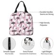 thumbnail image 3 of KLL Pineapple Flamingo Print Insulated Lunch Bag Women, Reusable Cute Tote Lunch Box for Adult & Men, Leakproof Cooler Lunch Bags for Work Office Travel Picnic, 3 of 5