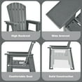 thumbnail image 7 of Costway Patio Kids' Adirondack Chair Seat Weather Resistant for Ages 3-8 Gray, 7 of 7