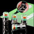 thumbnail image 2 of 4pcs Car Tire Valve Caps with Indicator 3 Colors, 2 of 5