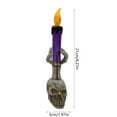 thumbnail image 4 of Feltree Flameless LED Skeleton Hand Candle Holder, Battery Operated Halloween Table Decoration for Party, Spooky Ghost Hand Light Prop, Resin Halloween Centerpiece (1Pc), 4 of 7