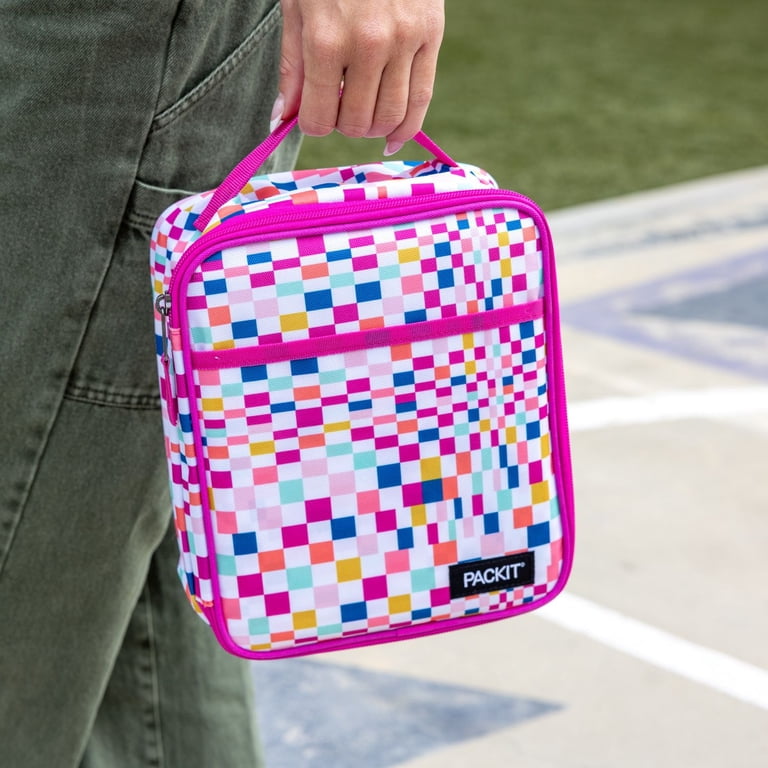 PackIt Freezable, Reusable Upright Lunch Box, Cute Check - Walmart.com