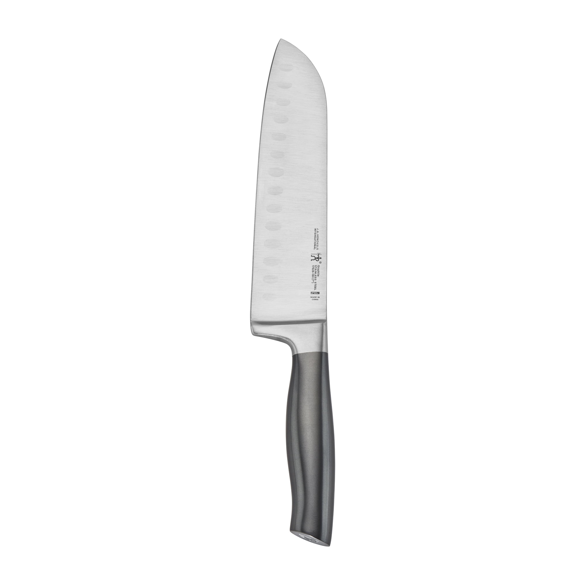 J.A. Henckels International Graphite Hollow Edge Santoku Knife