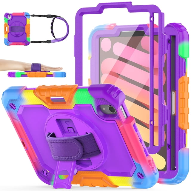 Funda SEYMAC de serie para iPad Mini de 7.ª y 6.ª generación de 8,3 pulgadas con accesorios