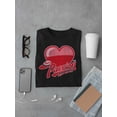 thumbnail image 3 of Pure Passion Emoji - Bold Heart Graphic Men's T-shirt, 3 of 4