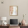 thumbnail image 3 of Golden Glow on Pink Canvas Abstract Earth Tone by Art Remedy, Gold Frame, 16 x 20, 3 of 7
